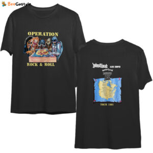 Vintage 1991 Operation Rock N Roll Motorhead Judas Priest Alice Cooper Metal Church Shirt