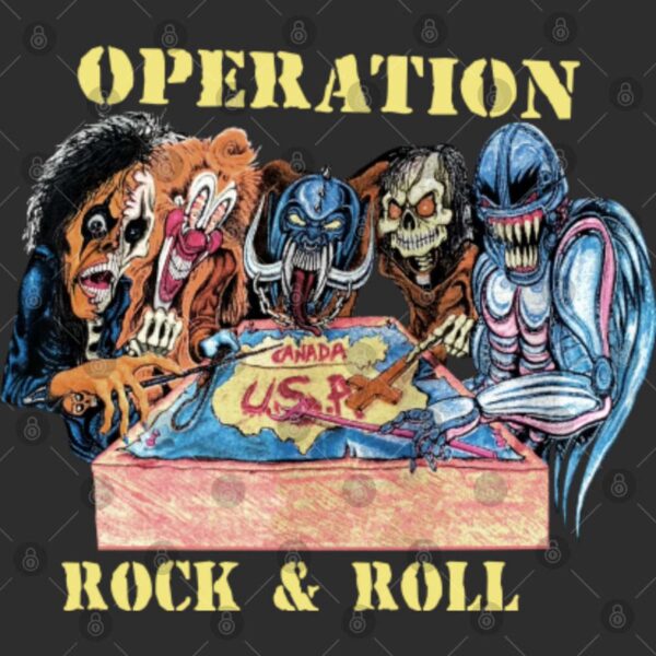 Vintage 1991 Operation Rock N Roll Motorhead Judas Priest Alice Cooper Metal Church Shirt