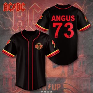 AC/DC 3D Printed Baseball Jersey – Gift for Men Women