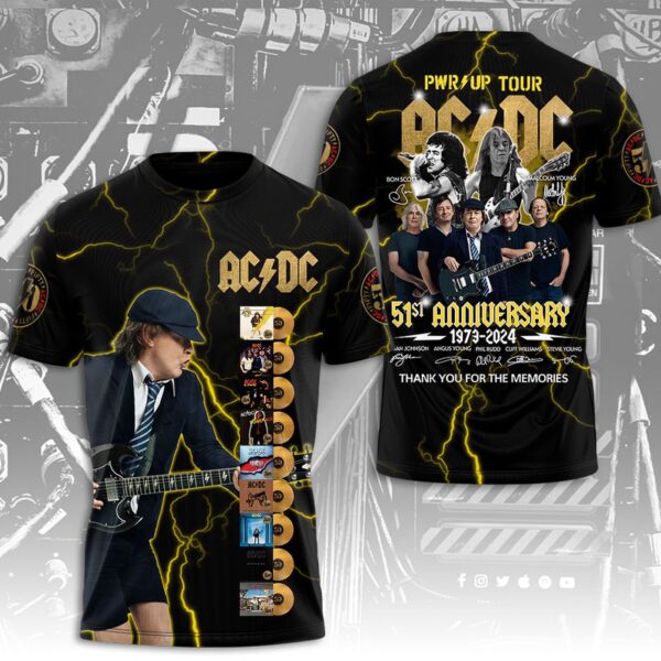 AC/DC 3D T-Shirt Hoodie Sweatshirt – Gift  for Men Women