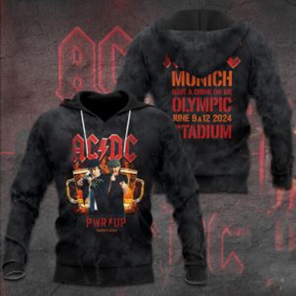 AC/DC 3D T-Shirt Hoodie Sweatshirt – Gift  for Men Women