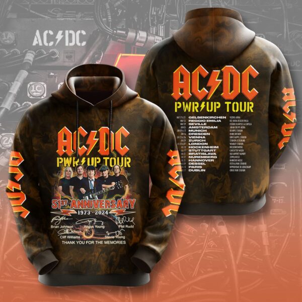 AC/DC 3D T-Shirt Hoodie Sweatshirt – Gift for Men Women