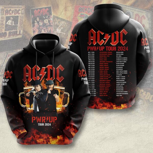 AC/DC 3D T-Shirt Hoodie Sweatshirt – Gift  for Men Women