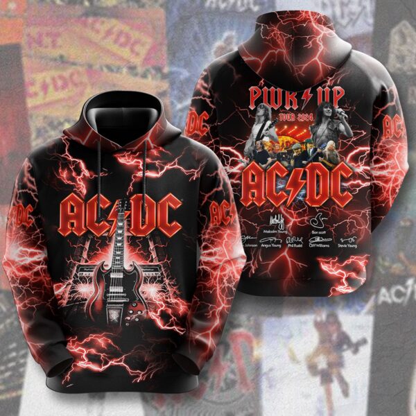 AC/DC 3D T-Shirt Hoodie Sweatshirt – Gift  for Men Women