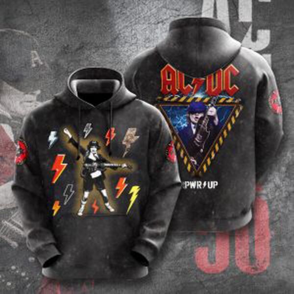 AC/DC 3D T-Shirt Hoodie Sweatshirt – Gift  for Men Women