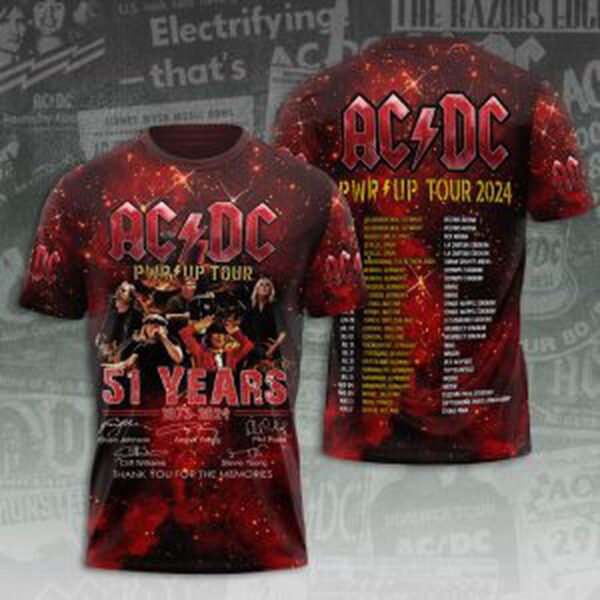 AC/DC 3D T-Shirt Hoodie Sweatshirt – Gift for Men Women