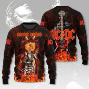 AC/DC x Angus Young 3D T-Shirt Hoodie Sweatshirt – Gift for Men Women 3