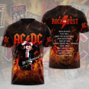 AC/DC x Angus Young 3D T-Shirt Hoodie Sweatshirt – Gift for Men Women