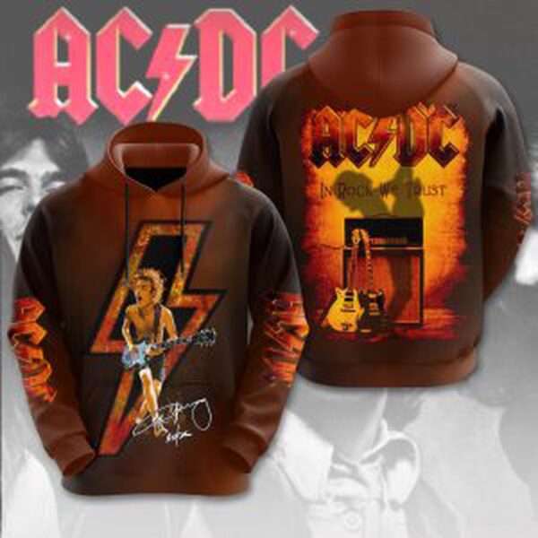 AC/DC X Angus Young 3D T-Shirt Hoodie Sweatshirt – Gift for Men Women