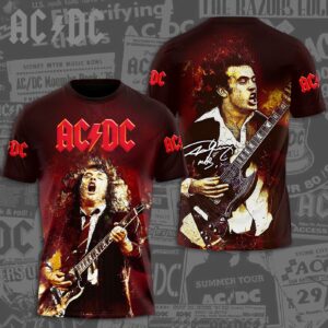 AC/DC x Angus Young 3D T-Shirt Hoodie Sweatshirt – Gift for Men Women