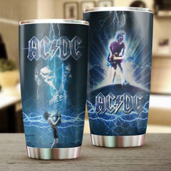 AC/DC x Angus Young Tumbler Cup – Gift for Men Women