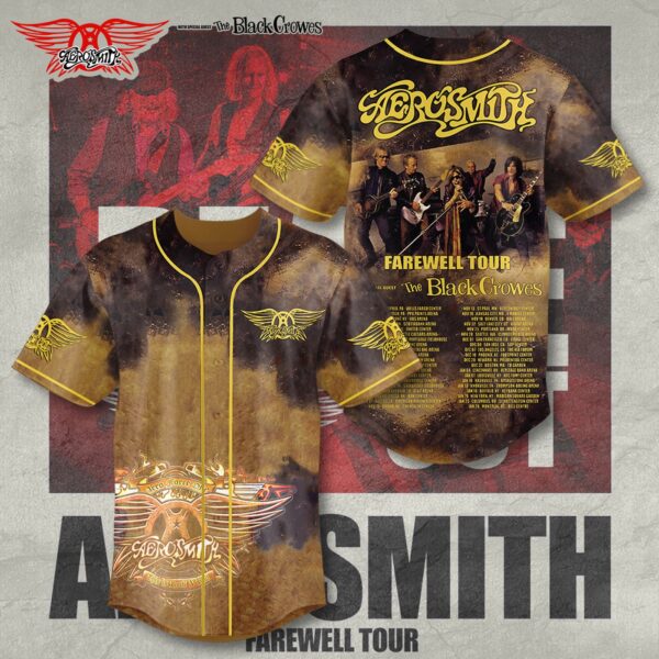 Aerosmith 3D Printed Baseball Jersey Gift