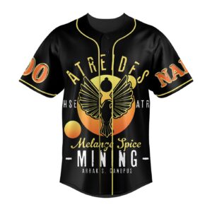 Atreides Melange Spice Mining Baseball Jersey For Men Women And Kids Gift 1