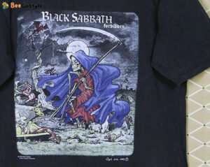 Vintage Black Sabbath Tour T-Shirt 1995 Rare Ozzy Osbourne Led Zeppelin Iron Maiden Metallica Motorhead Forbidden Concert