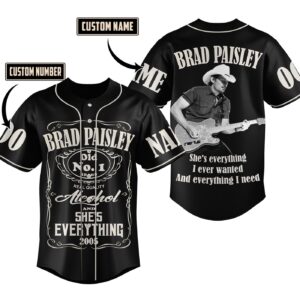 Brad Paisley Baseball Jersey For Men Women And Kids Gift 1