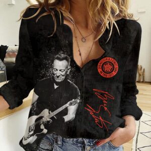 Bruce Springsteen 3D Linen Shirt – Gift for Men Women 1