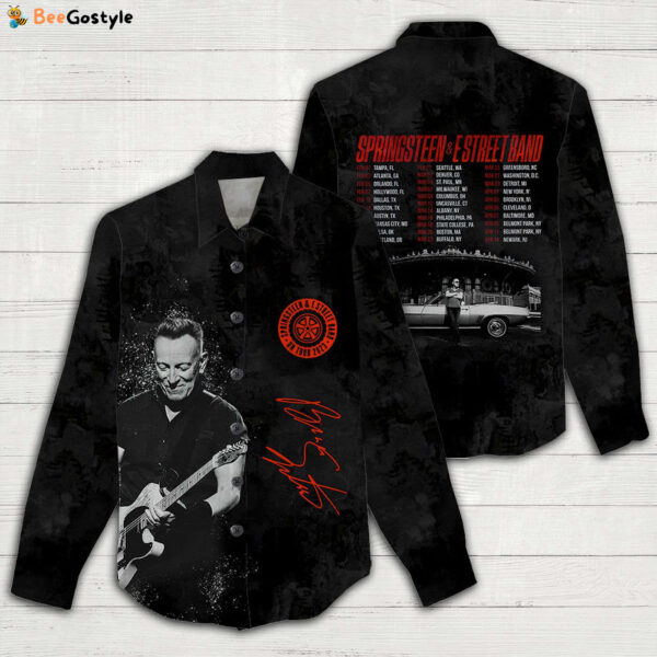Bruce Springsteen 3D Linen Shirt – Gift  for Men Women