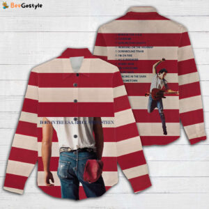 Bruce Springsteen 3D Linen Shirt – Gift  for Men Women