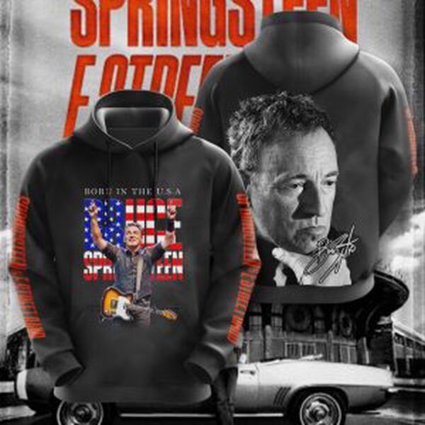 Bruce Springsteen 3D T-Shirt Hoodie Sweatshirt – Gift  for Men Women