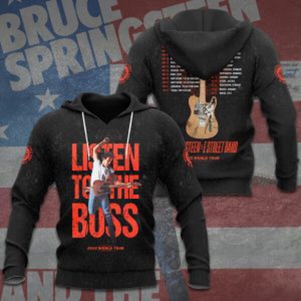 Bruce Springsteen 3D T-Shirt Hoodie Sweatshirt – Gift  for Men Women
