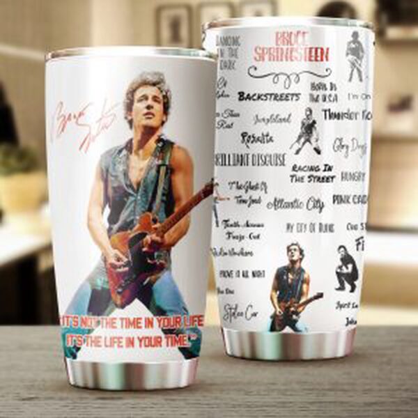 Bruce Springsteen Tumbler Cup Gift for Men Women
