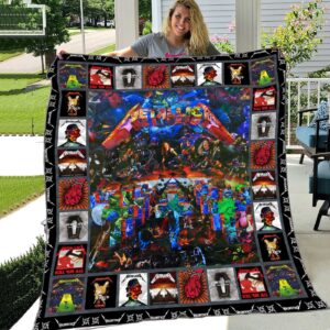Character H Metallica Quilt Blanket For Fan 3D 1