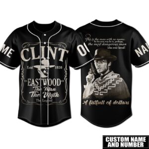 Clint Eastwood Baseball Jersey For Men Women And Kids Gift 1