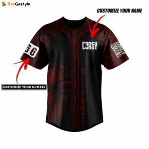 Custom Name Number Slipknot Rock Band Psychosocial Baseball Jersey 636