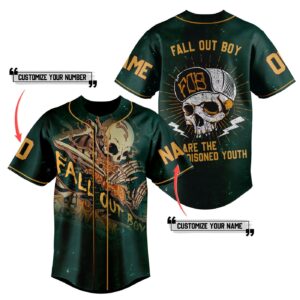 Fall Out Boy Baseball Jersey For Men Women And Kids Gift 1