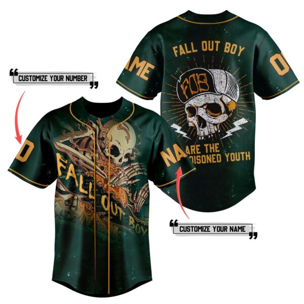 Fall Out Boy Baseball Jersey For Men Women And Kids Gift