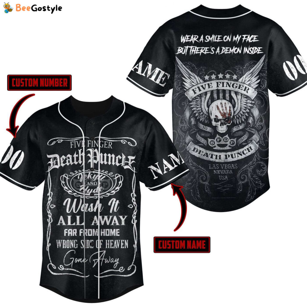 Five Finger Death Punch Baseball Jersey For Men Women And Kids Gift Five Finger Death Punch Baseball Jersey For Men Women And Kids Gift
