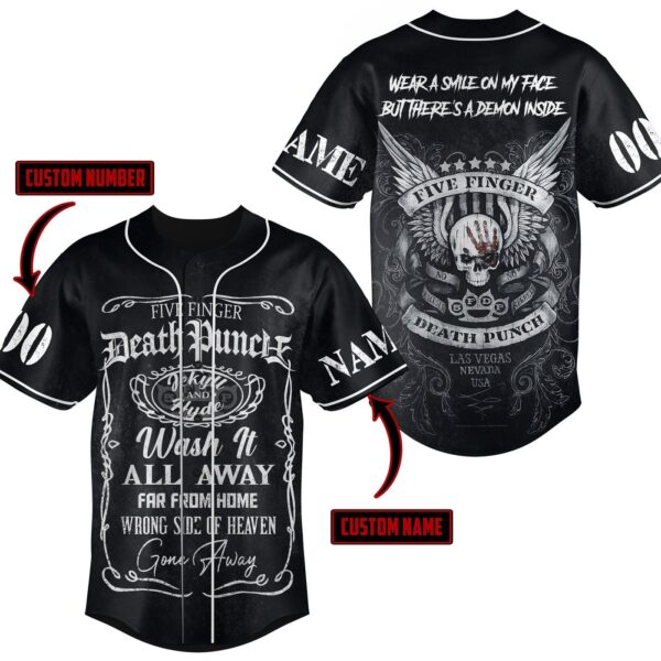 Five Finger Death Punch Baseball Jersey For Men Women And Kids Gift