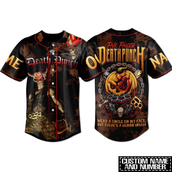 Five Finger Death Punch Baseball Jersey For Men Women And Kids Gift