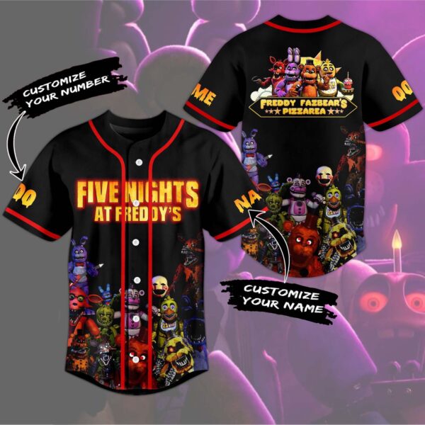Five Nights at Freddy Baseball Jersey For Men Women And Kids Gift