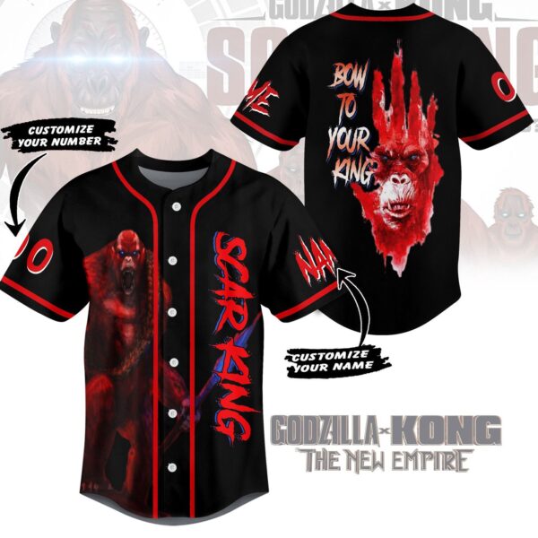 Godzilla x Kong Baseball Jersey For Men Women And Kids Gift