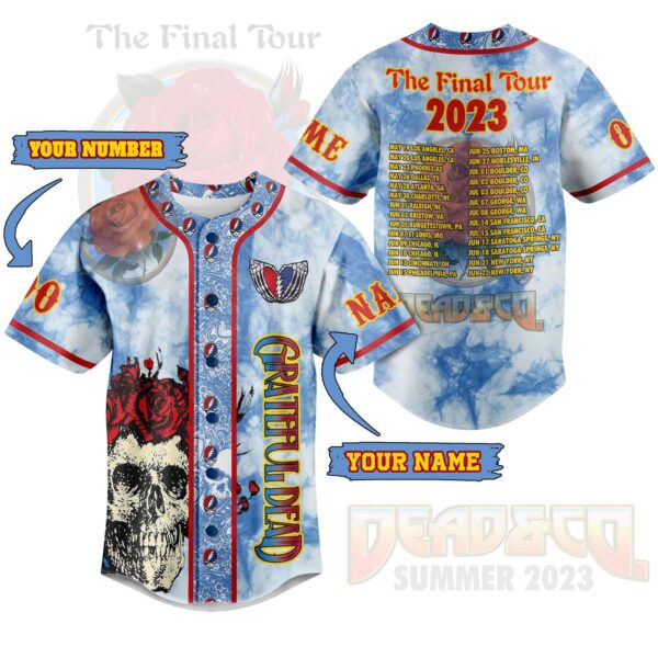 Grateful Dead Baseball Jersey For Men Women And Kids Gift