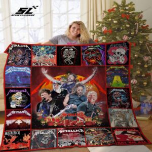 H -Metallica Band Christmas Quilt Blanket 1