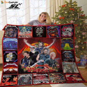 H -Metallica Band Christmas Quilt Blanket