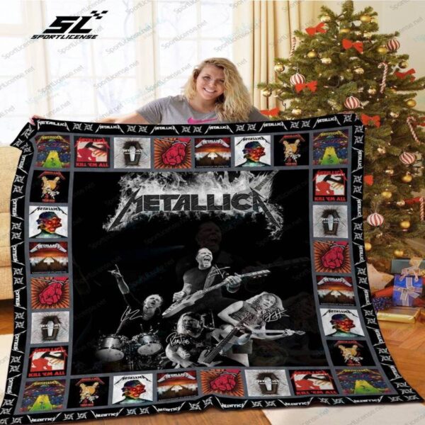 H Metallica Quilt Blanket Ver 4