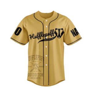 Hufflepuff Quidditch Baseball Jersey For Men Women And Kids Gift 1