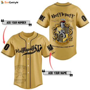 Hufflepuff Quidditch Baseball Jersey For Men Women And Kids Gift