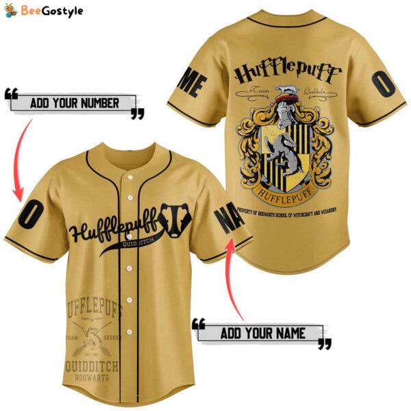 Hufflepuff Quidditch Baseball Jersey For Men Women And Kids Gift