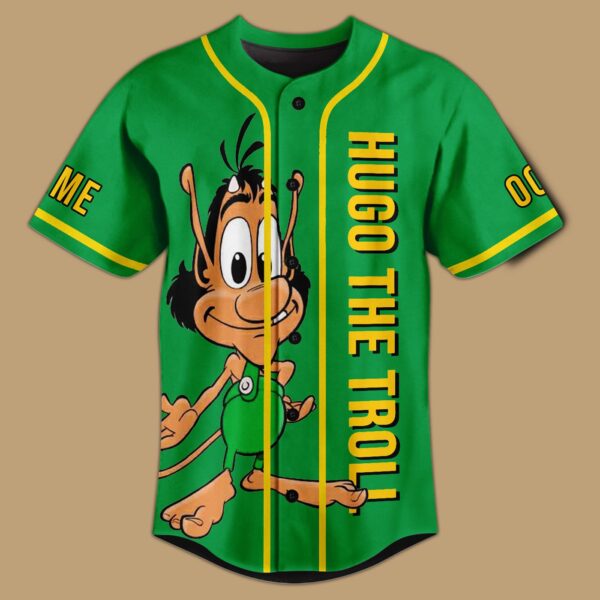Hugo Troll Race Baseball Jersey For Men Women And Kids Gift