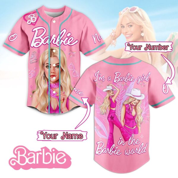 I am a Barbie girl Barbie Baseball Jersey For Men Women And Kids Gift