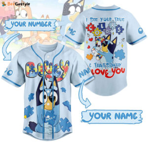 I See Your True That Is Why Love You Bluey Baseball Jersey For Men Women And Kids Gift