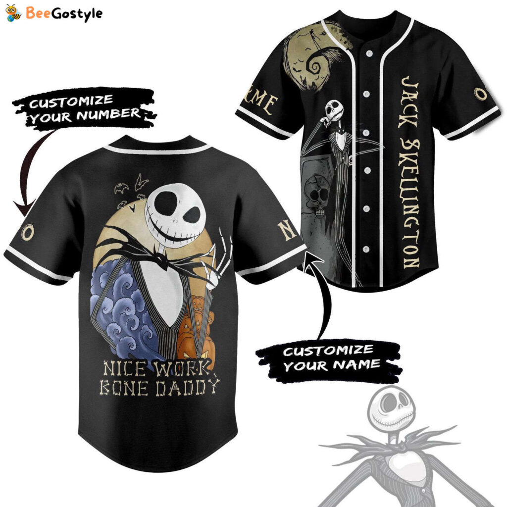 Jack Skellington Baseball Jersey For Men Women And Kids Gift Jack Skellington Baseball Jersey For Men Women And Kids Gift