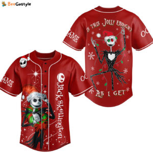 Jack Skellington Baseball Jersey For Men Women And Kids Gift