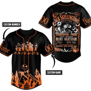 Jack Skellington Baseball Jersey For Men Women And Kids Gift 1