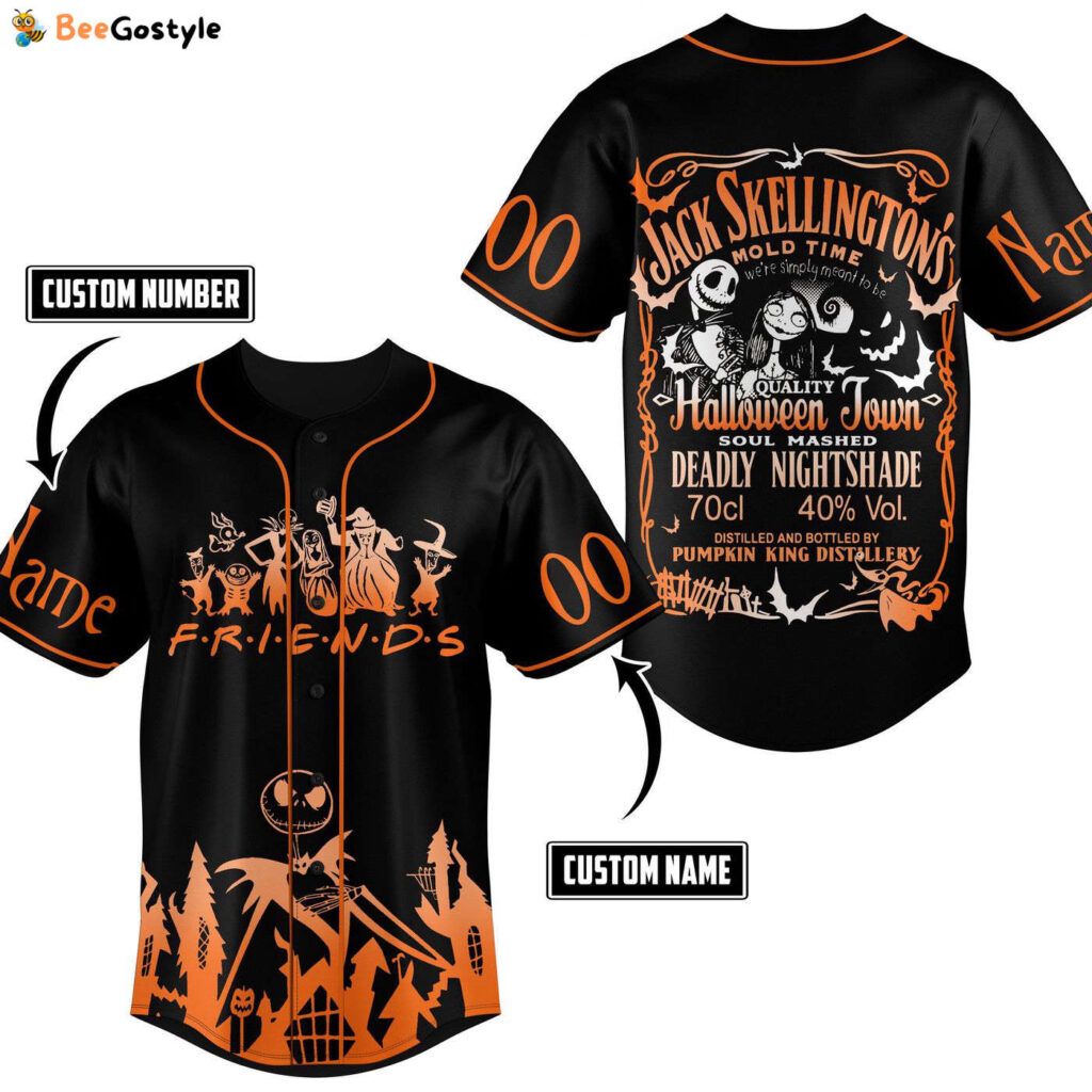 Jack Skellington Baseball Jersey For Men Women And Kids Gift Jack Skellington Baseball Jersey For Men Women And Kids Gift