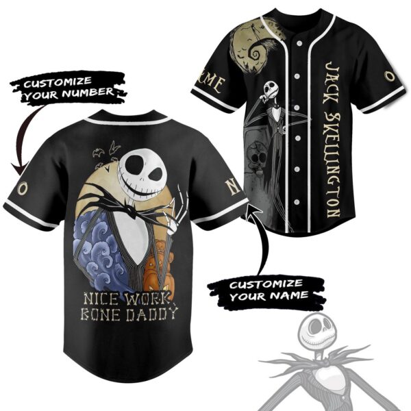 Jack Skellington Baseball Jersey For Men Women And Kids Gift